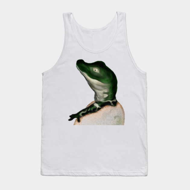 Cute Baby Alligator Digital Art Tank Top by H. R. Sinclair
