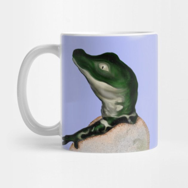 Cute Baby Alligator Digital Art by H. R. Sinclair