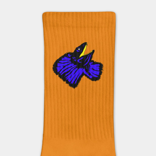 Stylized Neon Blue Frilled-neck Lizard by H. R. Sinclair