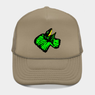 Neon Green Frilled-neck Lizard Hat