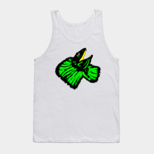 Neon Green Frilled-neck Lizard Tank Top