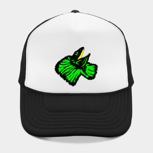 Neon Green Frilled-neck Lizard by H. R. Sinclair