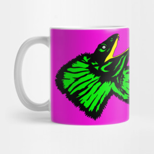 Neon Green Frilled-neck Lizard Mug