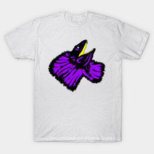 Neon Purple Frilled-neck Lizard T-Shirt