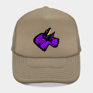 Neon Purple Frilled-neck Lizard Hat