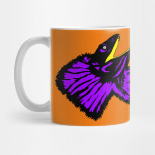 Neon Purple Frilled-neck Lizard Mug