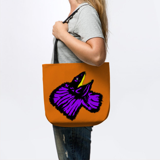 Neon Purple Frilled-neck Lizard by H. R. Sinclair