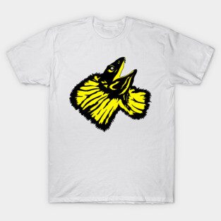 Neon Yellow Frilled-neck Lizard T-Shirt