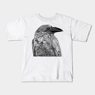 Raven Illustration Kids T-Shirt