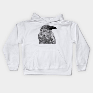 Raven Illustration Kids Hoodie