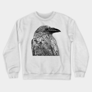 Raven Illustration Crewneck Sweatshirt