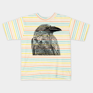 Raven Illustration Kids T-Shirt