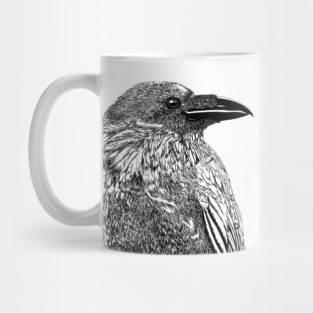 Raven Illustration Mug