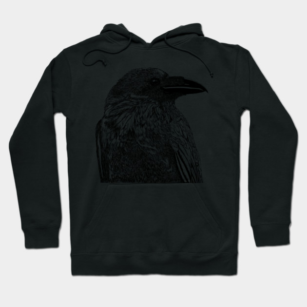 Raven Illustration Hoodie by H. R. Sinclair