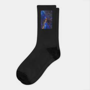Enchanted Blue Cave Path, Rock City Socks