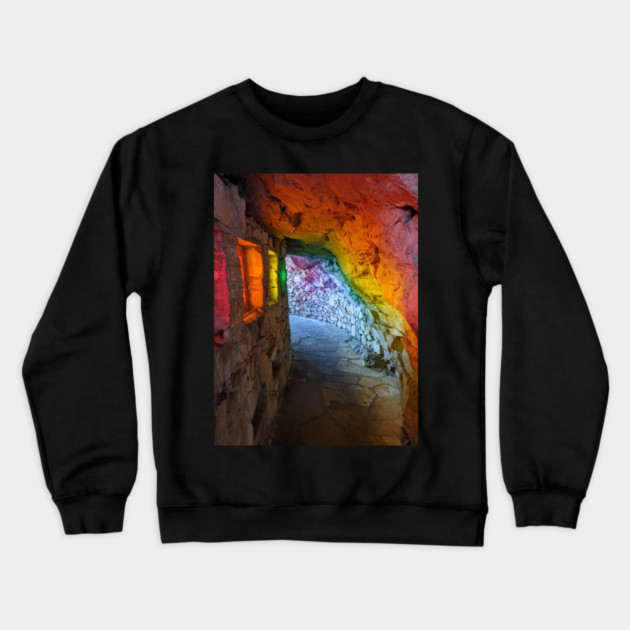 Rainbow Cave, Rock City Crewneck Sweatshirt by H. R. Sinclair