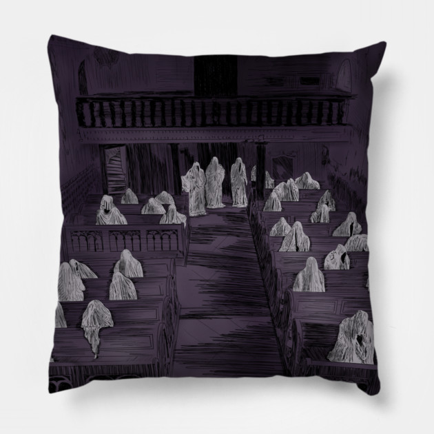 The Ghosts of St. George Church Pillow by H. R. Sinclair