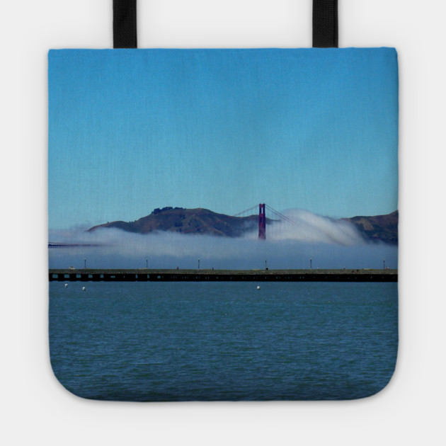 Golden Gate Bridge in Fog, San Francisco Tote by H. R. Sinclair