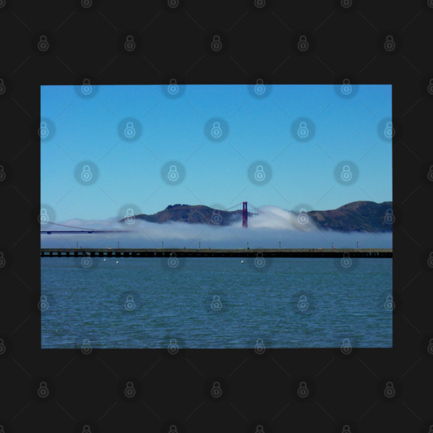 Golden Gate Bridge in Fog, San Francisco by H. R. Sinclair