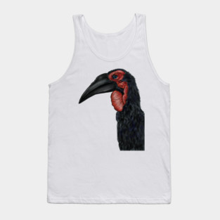 Southern Ground Hornbill Illustration Tank Top