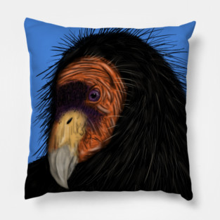 Illustrated California Condor Pillow