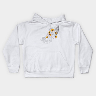 Cornucopia Sunflowers Pumpkins Kids Hoodie