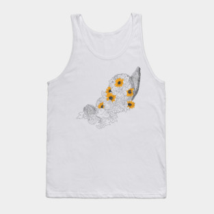 Cornucopia Sunflowers Pumpkins Tank Top