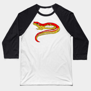 Red and Yellow Salamander Baseball T-Shirt