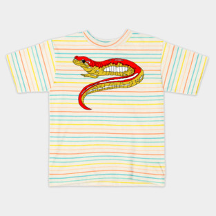 Red and Yellow Salamander Kids T-Shirt