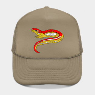 Red and Yellow Salamander Hat