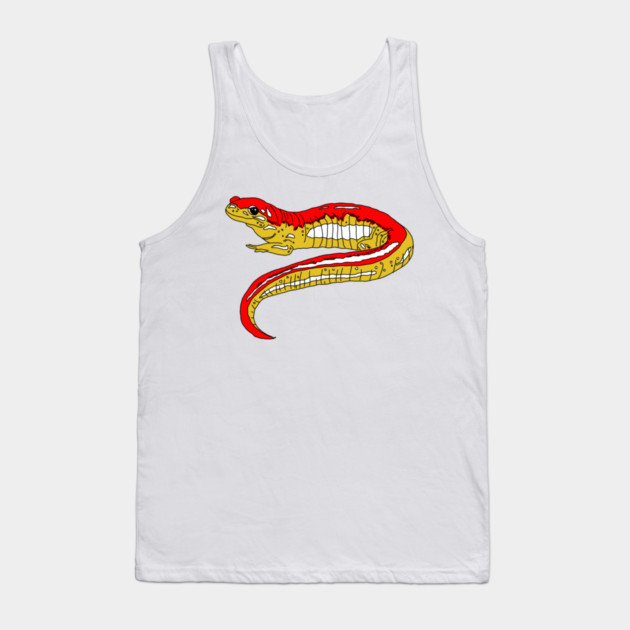 Red and Yellow Salamander Tank Top by H. R. Sinclair