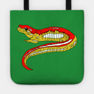 Red and Yellow Salamander Tote