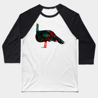 Ocellated Turkey Baseball T-Shirt
