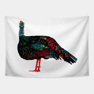 Ocellated Turkey Tapestry