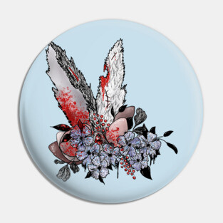 Easter Bunny Horror Pin