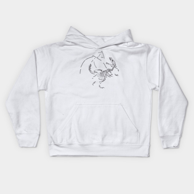 Dragon Fossils Kids Hoodie by H. R. Sinclair