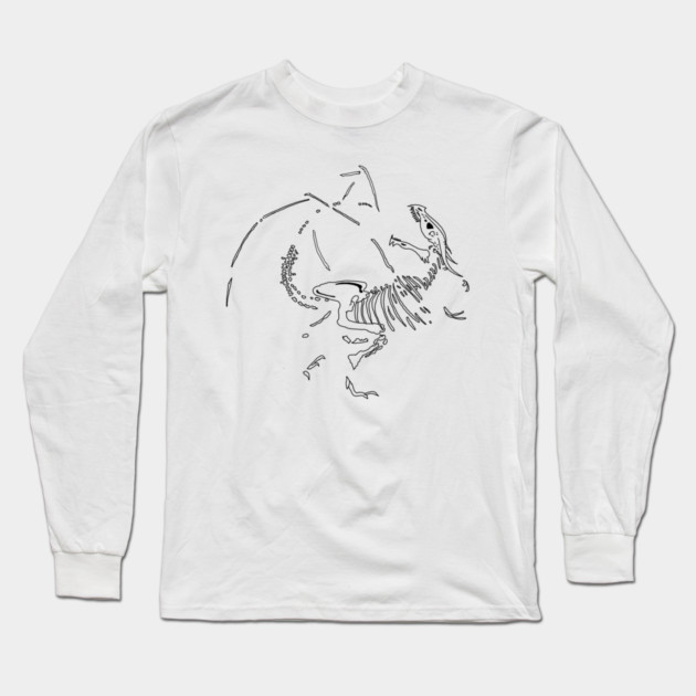 Dragon Fossils Long Sleeve T-Shirt by H. R. Sinclair