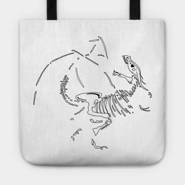 Dragon Fossils Tote by H. R. Sinclair