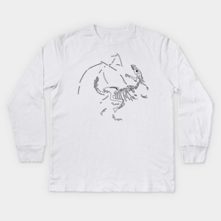 Dragon Fossils Kids Long Sleeve T-Shirt
