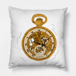 Illustrated Pocket Watch Pillow