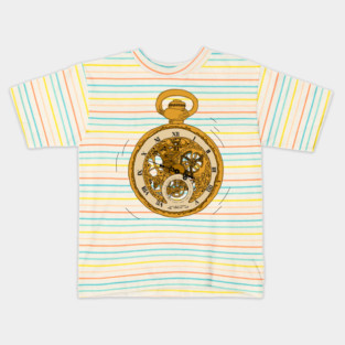 Illustrated Pocket Watch Kids T-Shirt