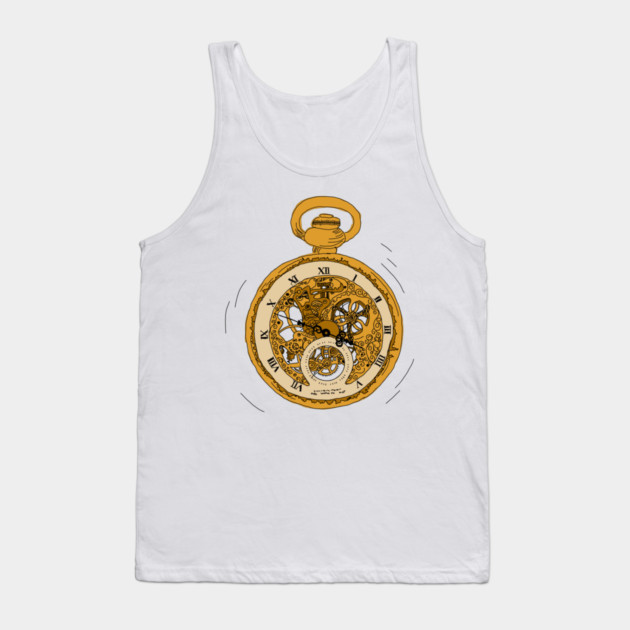 Illustrated Pocket Watch Tank Top by H. R. Sinclair