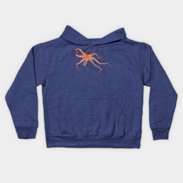 Octopus Hugs Kids Hoodie by H. R. Sinclair