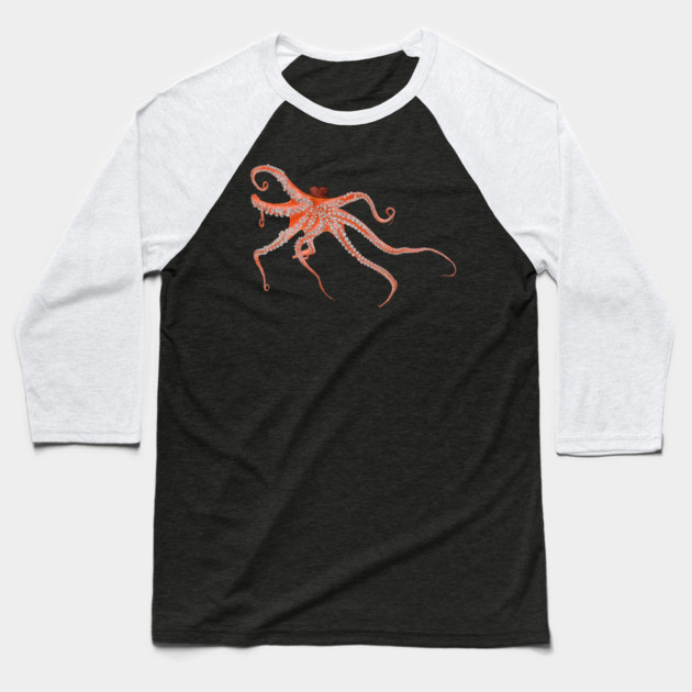 Octopus Hugs Baseball T-Shirt by H. R. Sinclair