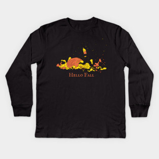 Smashed Pumpkin Kids Long Sleeve T-Shirt