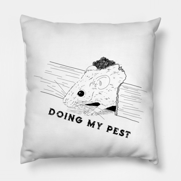 Mouse in Hole Pillow by H. R. Sinclair