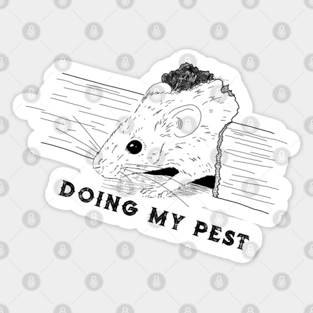 Mouse in Hole Sticker by H. R. Sinclair