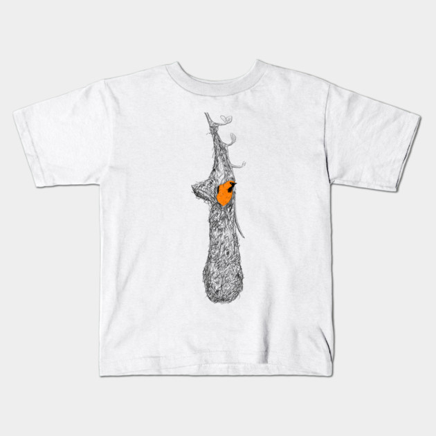 Oriole Nest Kids T-Shirt by H. R. Sinclair