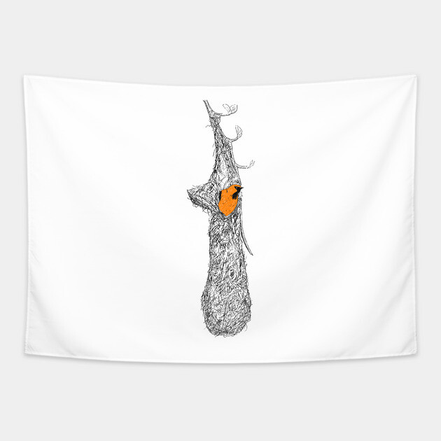 Oriole Nest Tapestry by H. R. Sinclair