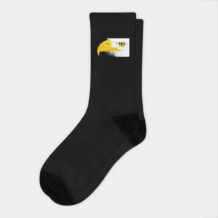 Eagle Line Art Socks